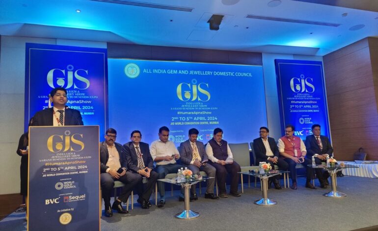 GJC Launches 5th Edition of Premier B2B Expo – India Gem and Jewellery Show (GJS), Anticipating 20-Tonne Jewellery Sales Over Four Days