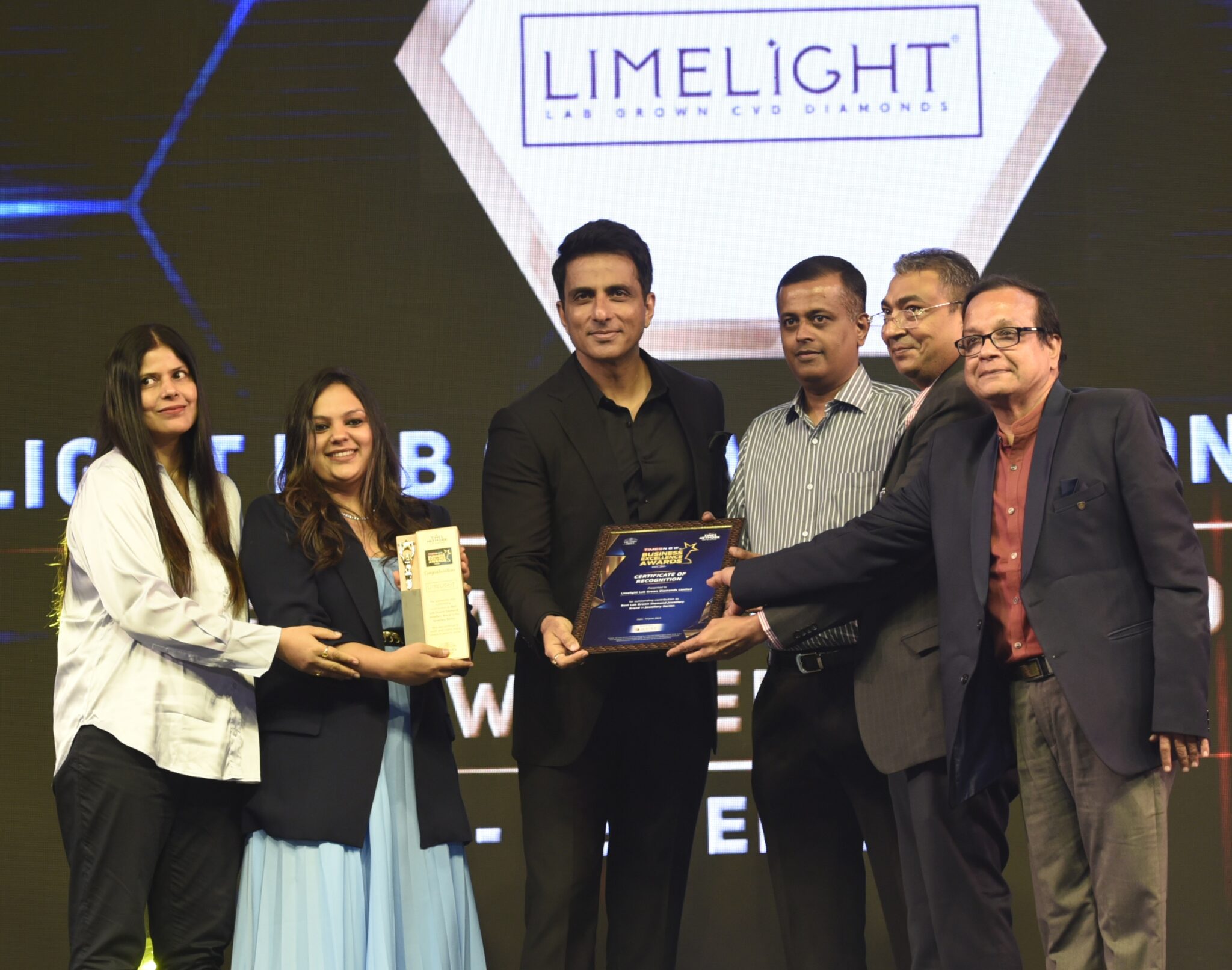 Limelight Diamonds Awarded ‘The Best Lab Grown Diamond Jewellery Brand’ by Times Now Excellence Awards 2024