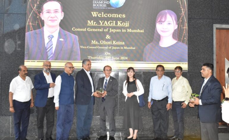 Japanese Consulate General Mr. Yagi Koji Visits Bharat Diamond Bourse to Boost Bilateral Ties