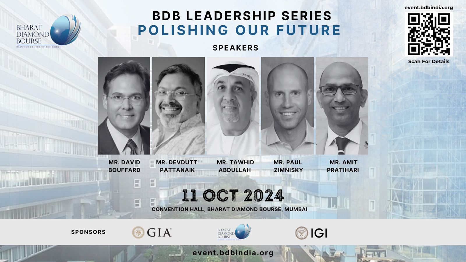 Register Now for BDB Leadership Series: “Polishing Our Future” at BharatDiamond Bourse, Mumbai – October 11, 2024