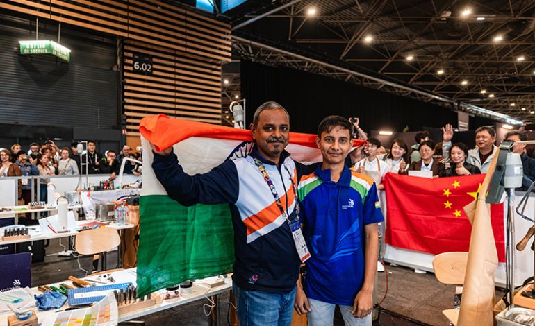 GJSCI’s Winner of Medallion of Excellence, Master Tufan Mal at the World Skills Competition 2024.