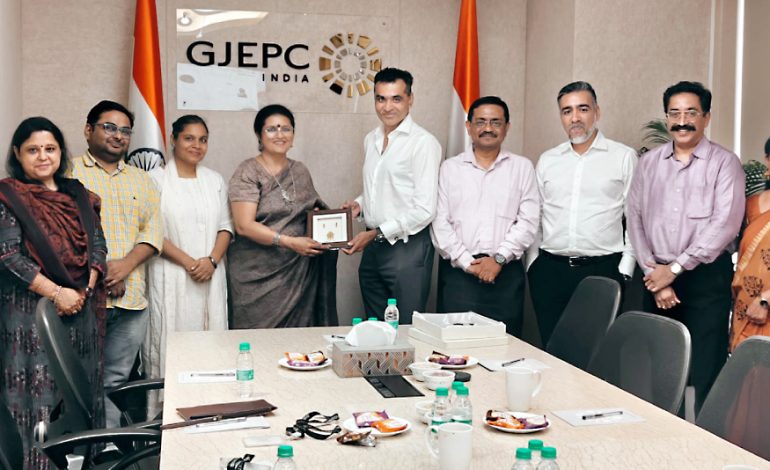 GJEPC and NIFT discuss collaboration opportunities in fashion design, internships, and industry exposure.