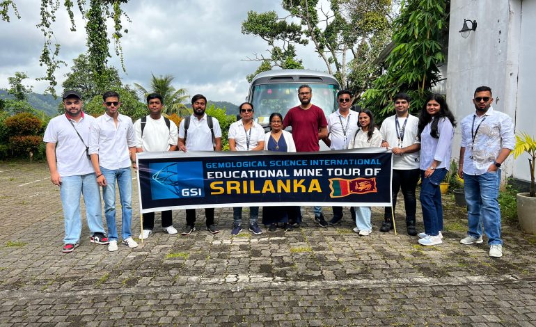 The team at Elahera mine in Sri Lanka