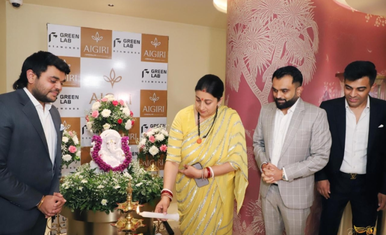 Smt. Smriti Irani Inaugurates Aigiri’s Flagship Lab-Grown Diamond Jewellery Store in New Delhi