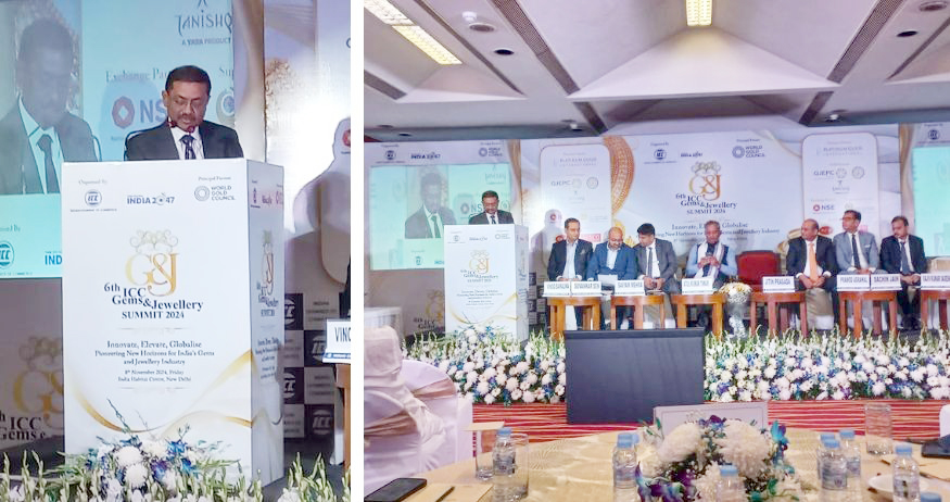 Mr. Sabyasachi Ray Showcases Innovations and Global Strategies at the 6th ICC Gems and Jewellery Summit 2024