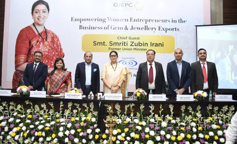 Women Entrepreneurs are driving innovation and growth in the gem and jewellery sector: Smt Smriti Zubin Irani