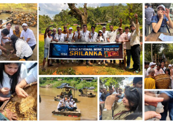 GSI students exploring gemstone mines in Ratnapura, Sri Lanka