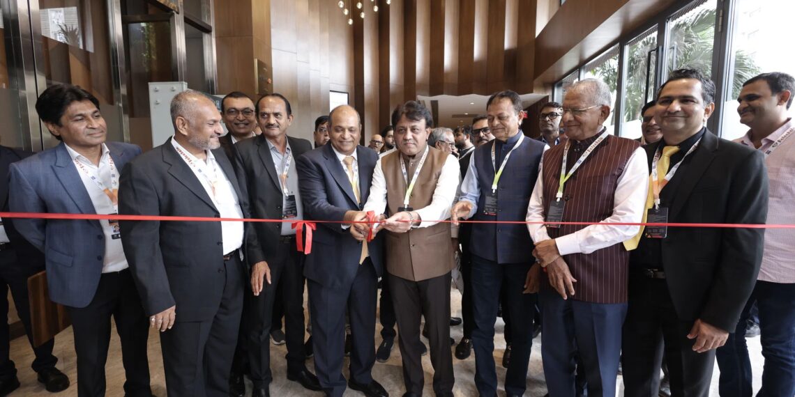 RIBBON CUTTING CEREMONY PERFORMED BY HON'BLE MAYOR OF SURAT MR. DAXESH MAVANI