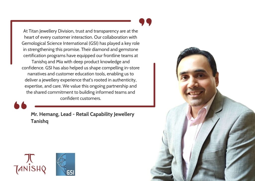 Tanishq Partners with GSI to Deepen Gemological Expertise Across Teams