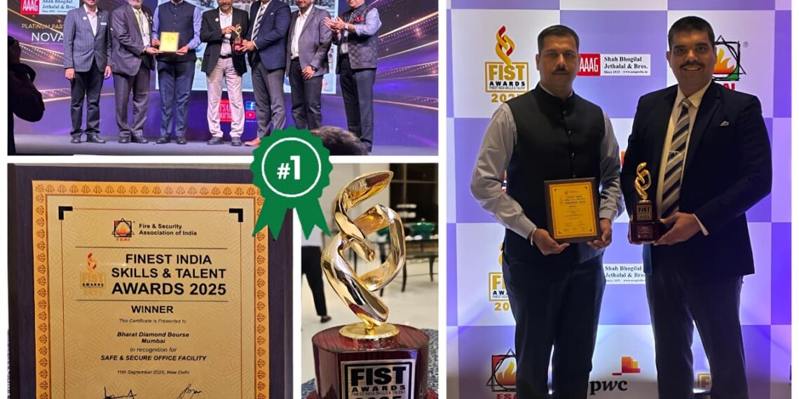 Bharat Diamond Bourse Clinches Back-to-Back Prestigious Fire Safety Awards in Just Two Days !!!