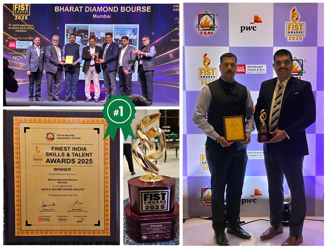 Bharat Diamond Bourse Clinches Back-to-Back Prestigious Fire Safety Awards in Just Two Days !!!