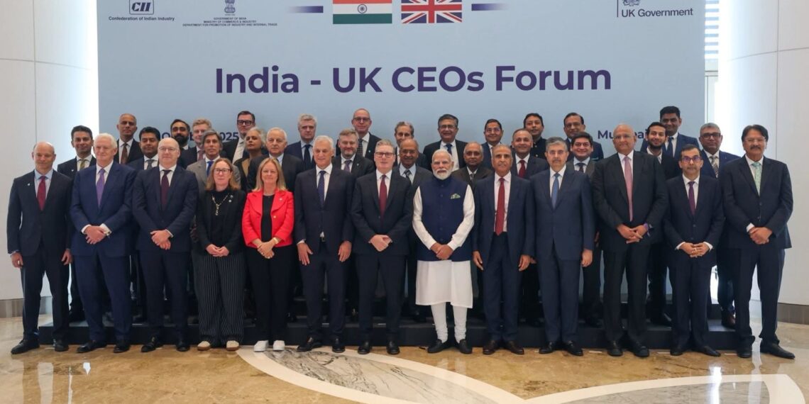 India-UK CEOs Forum meeting with Shri Narendra Modi, PM of India