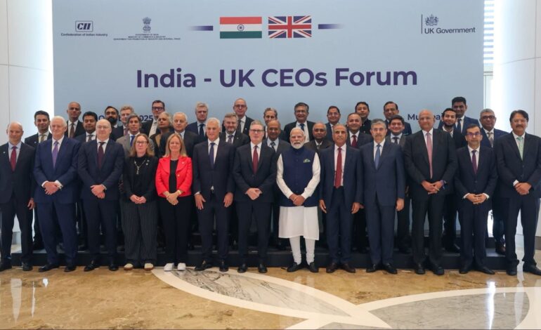 India-UK CEOs Forum meeting with Shri Narendra Modi, PM of India