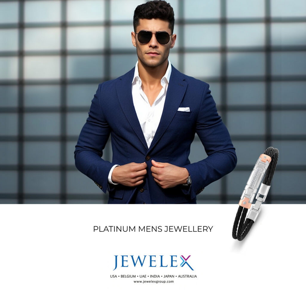 JEWELEX - PLATINUM MENS JEWELLERY