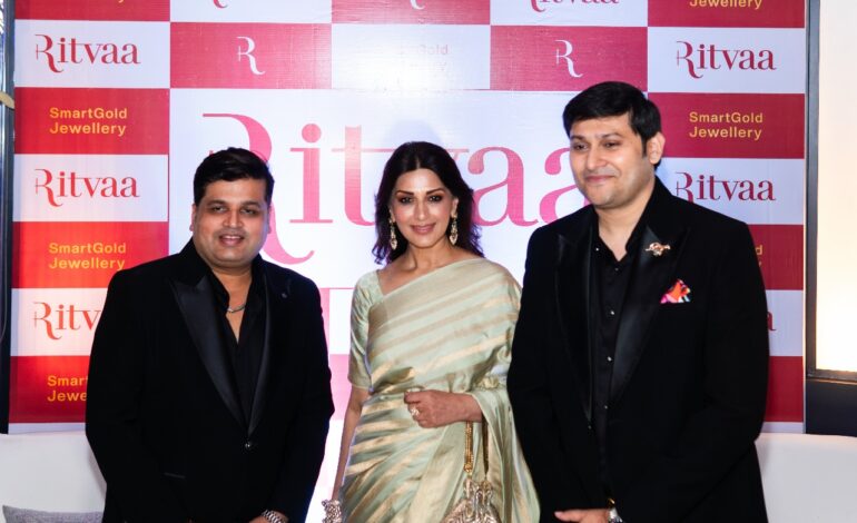 Sonali Bendre unveils Ritvaa SmartGold Mangalsutra Collection in Mumbai