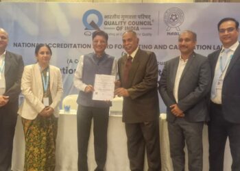 GII team with NABL officials at accreditation seminar