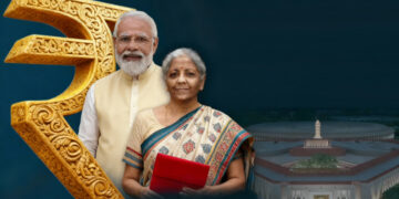 Finance Minister holds budget briefcase as GJEPC submits pre-budget proposals to boost gem and jewellery exports.