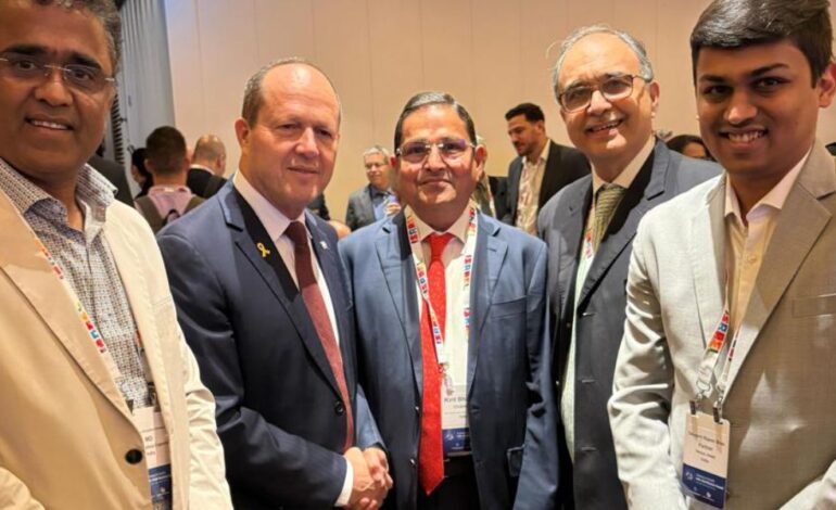 Kirit Bhansali Represents Indian Gem & Jewellery Sector at India–Israel CEO Forum in Tel Aviv