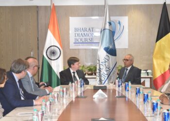 Belgian delegation welcomed at Bharat Diamond Bourse during official visit