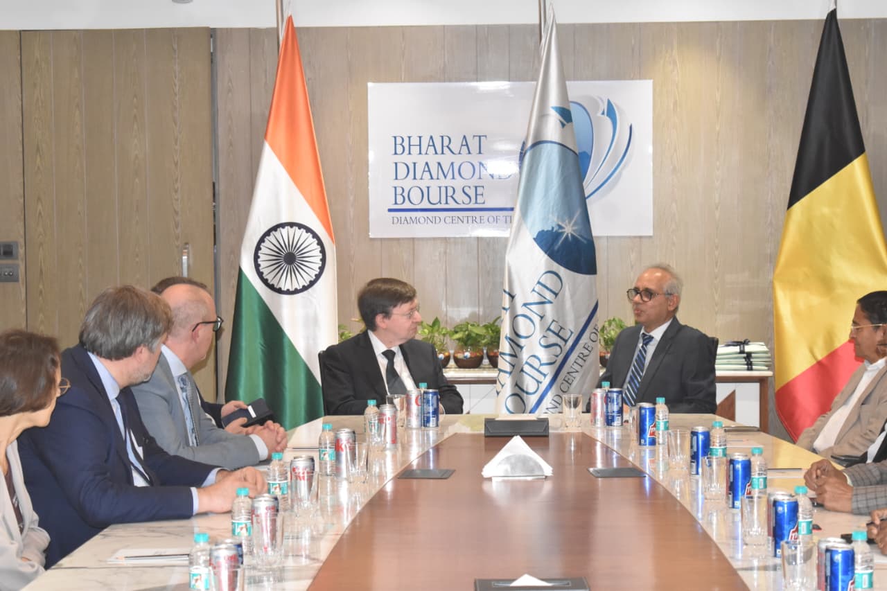 High Level Belgian Government Delegation Visits Bharat Diamond Bourse,Strengthens Ties