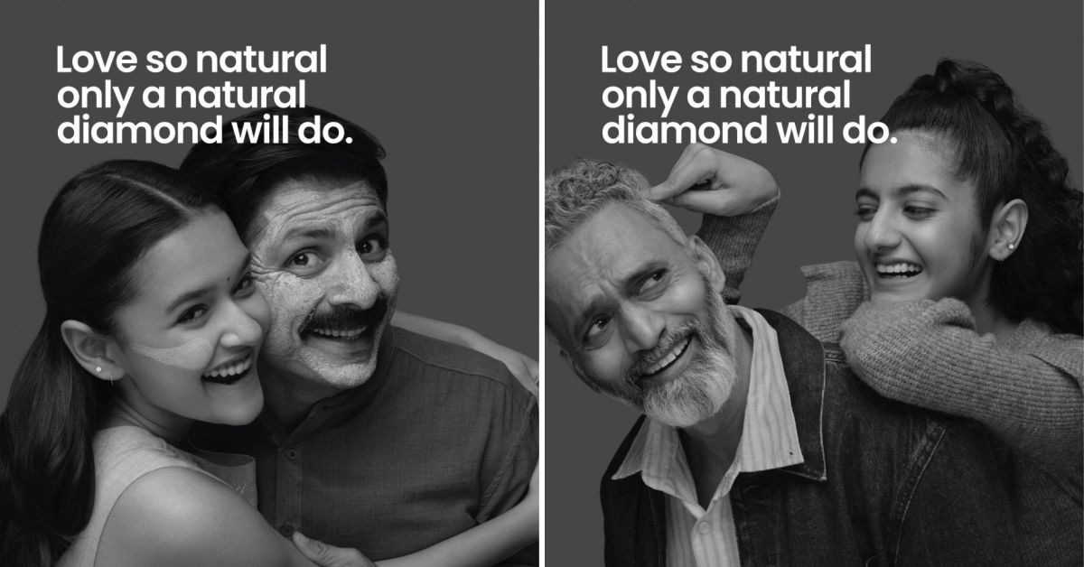 De Beers India natural diamond campaign featuring INDRA retail network