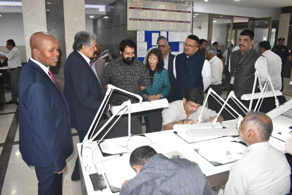 South African diplomatic delegation visits Bharat Diamond Bourse with BDB leadership in Mumbai