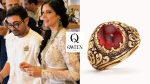 Aamir Khan Ruby Wedding Ring by QWEEN