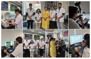 Chemistry students from Dr. Homi Bhabha State University undergoing internship training at GSI India's advanced gemological laboratory