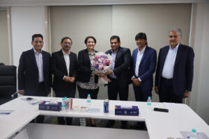 Namibian delegation during a meeting with GJEPC in Mumbai on rough diamond trade opportunities with India.