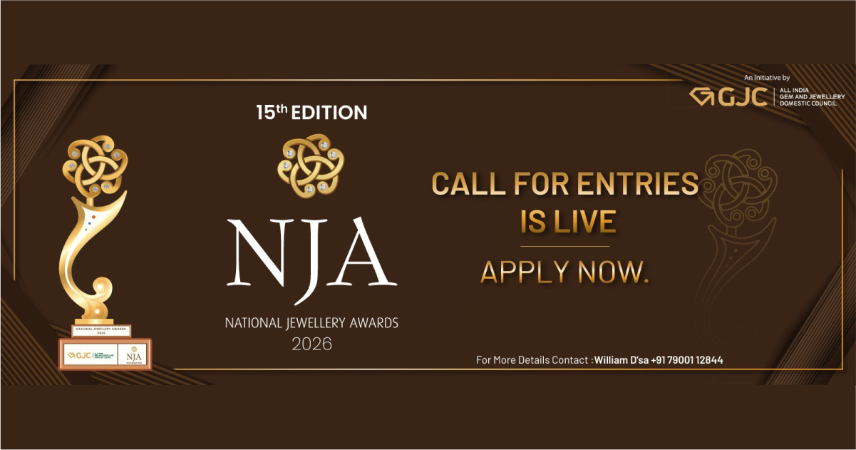 GJC National Jewellery Awards 2026 announcement for India's jewellery industry.