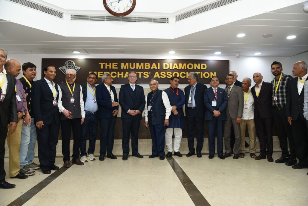 Belgian PM Bart De Wever at the Mumbai Diamond Merchants' Association