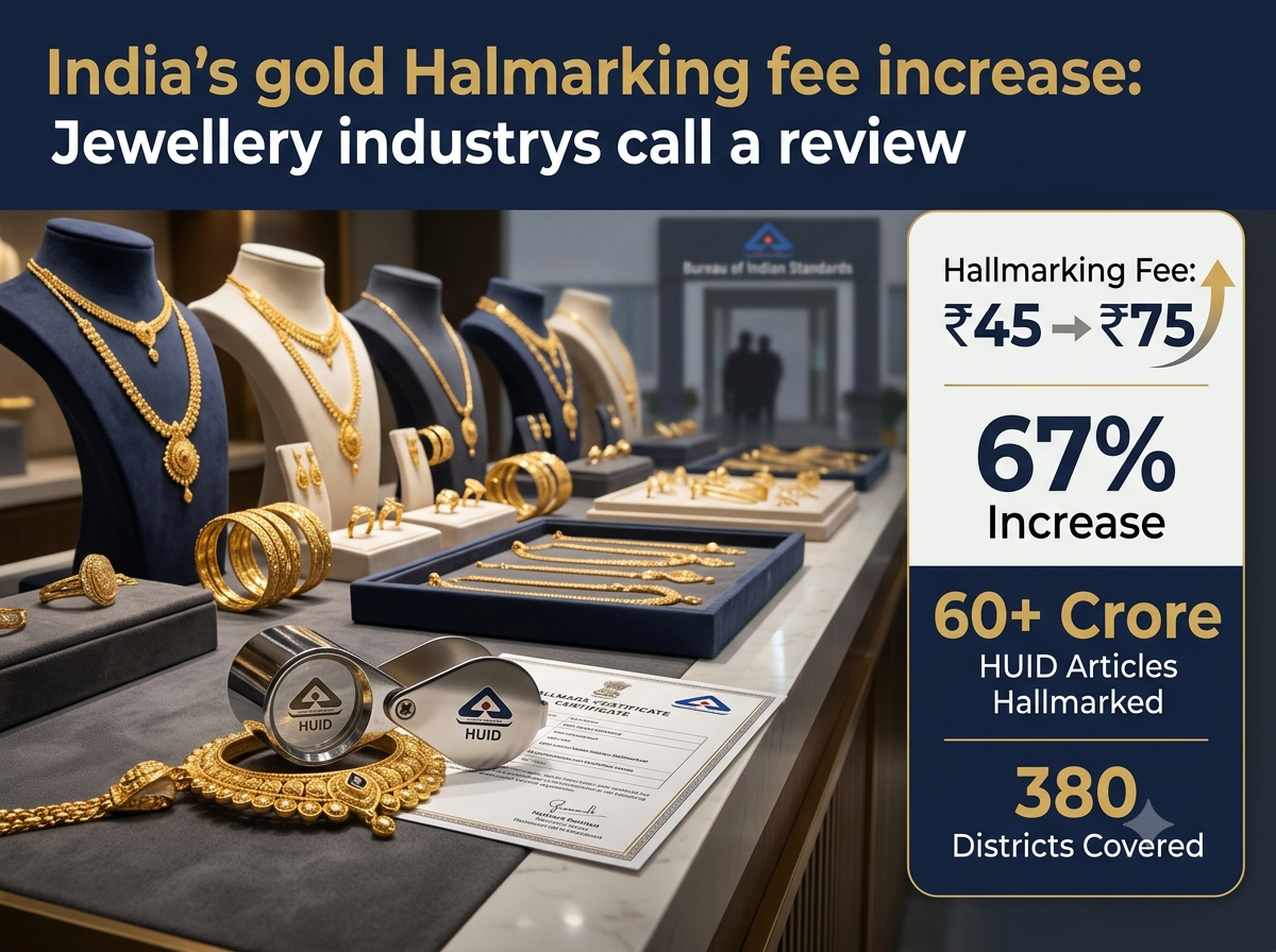 GJC announcement on the proposed review of increased gold hallmarking charges under BIS Hallmarking Amendment Regulations 2026